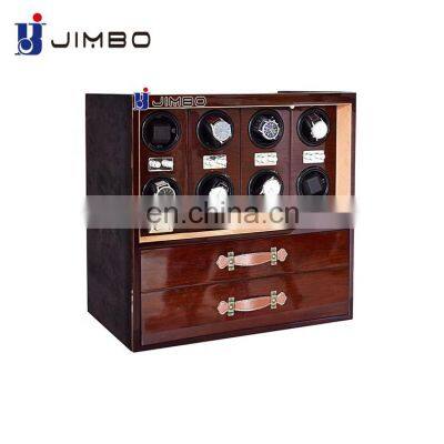 JIMBO Factory direct custom PU Leather jewelry luxury automatic watch winder safe