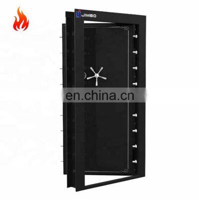 Customized Left-Hinge Inswing stainless steel fireproof burglarproof doors metal safe room bank security vault door with circle