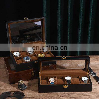 High Quality Wooden Display 8 Grid Watch Box Case