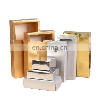 Free samples OEM China Manufacturer Customized Logo Cheap Solid Drawer Box Gold Foil Hard Paper Sleeve Soap Small Packaging Box