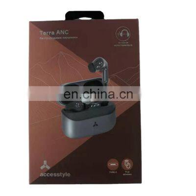 China Supplier Custom printed LOGO Wireless Earbuds Earphones paper Box For Headphones Packaging earbuds laxury Gift box