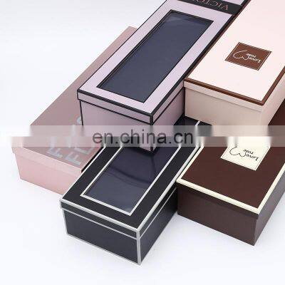 Gift Flowers Packaging Flower Box Luxury with PVC windows packaging box