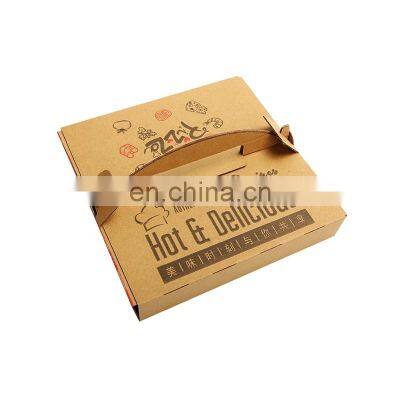 Wholesale High Quality Corrugated kraft paper cardboard color printing disposable food grade italian pizza boxes