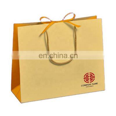 OEM China Manufacturer Custom Printing Logo Luxury High Quality Takeaway Food Paper Art Paper Shopping Bags For Food Packaging