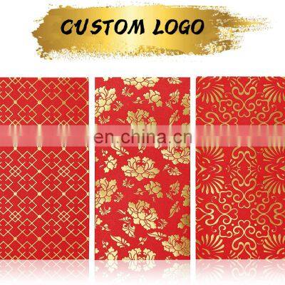 chinese new year high quality luxury packet foil hotstamping lucky paper money red packets