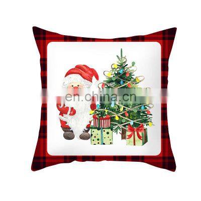 45x45cm Cartoon Santa Claus Elk Christmas Pillowcase 2021 Christmas Decor for Home Merry Christmas Ornament Navidad Xmas Gifts
