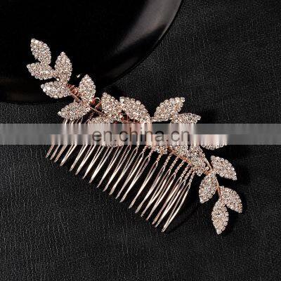 Wedding Hair Combs Hairpins Clips for Bride Women Girls Hair Jewelry Accessories Bling Rhinestone Headpiece Hair Styling Jewelry