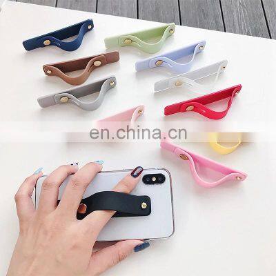 Silicone Phone Hand Band Holder Wristband Strap Push Pull Grip Stand Bracket Finger Ring Holder