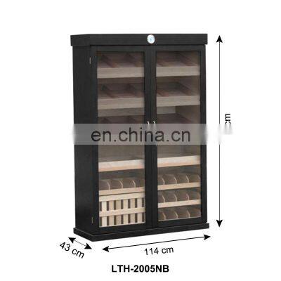 Large 4000 - 5000ct Spanish Solid Cedar Wood cigar humidifier cigar humidors for sale used humidor cabinet