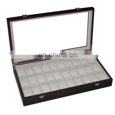 High Quality 30 grid customized Made-In-China Luxury Wooden Watch Box For Watches Display watch box