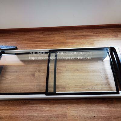island freezer sliding glass door aluminum frame tempered low E glass