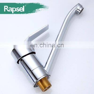 Rapsel Moder Design Brass Long Spout Bathroom Basin Faucet