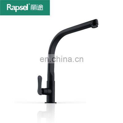 Griferia De Cocina modern 2022 hot sale single cold stainless steel black kitchen faucet luxury kitchen faucet