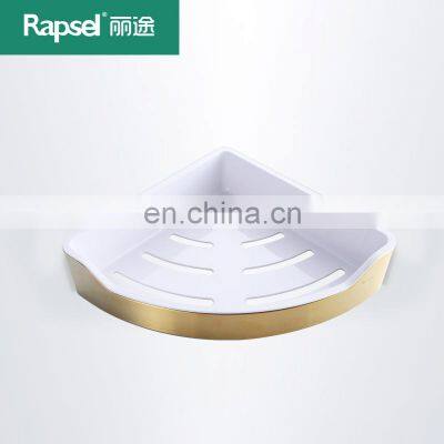 HOT SALE Wholesale Wall Mounted Bathroom Gold stainless steel Basket bathroom set accessories