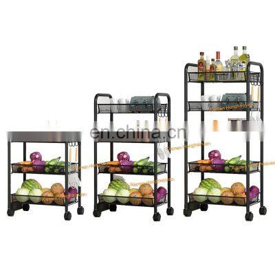Wholesale 3/4/5 Tier Kitchen Trolley Cart Storage Organizer for the kitchen Other Kitchen Furniture