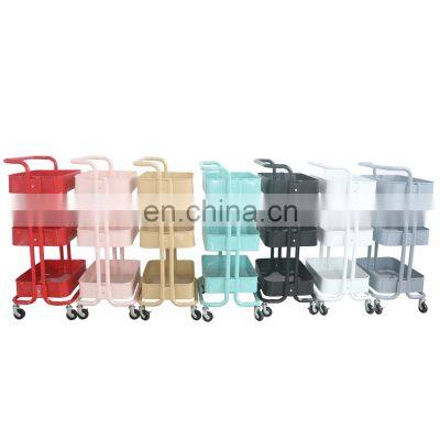 Kitchen Bathroom Organizer Serving Shelf Storage Rack Utility Rolling kitchen serving trolley cart
