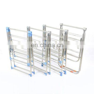 Stainless steel stable clothes hanger installation free butterfly clothes drying rack