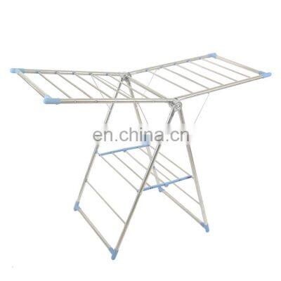 Household economic and strong baby diaper rack floor type stainless steel clothes rack