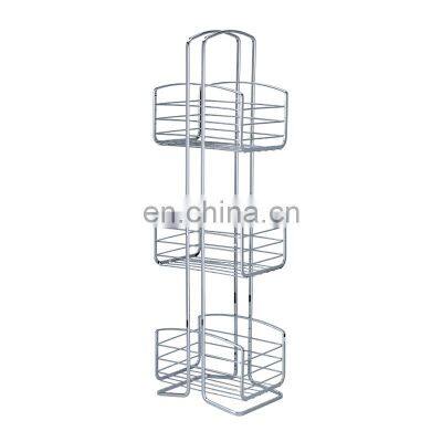 3-tier retangular Storage rack Freestanding Storage Organizer Shelf 3tiers corner shower caddy shower shampoo rack