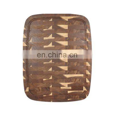 Acacia Wood Cutting Board Wooden Chopping Board Kitchen Organic Eco Butcher Block With Juice Groove