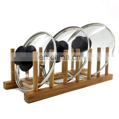 Space Saving Bamboo Drying Rack Countertop Wood Bamboo Dish Drying Holder Rack For Dish Plate Bowl Cup