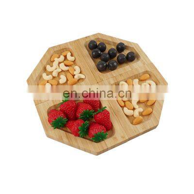 Wooden Separatable Serving Tray Coffee Table Bamboo Coffee Tray