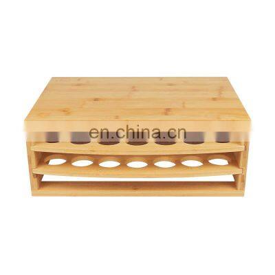 Bamboo 58 K Cup Coffee Pod Organizer Storage Organization Capsule Storage Box