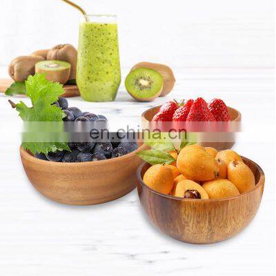 Acacia Round Flair Serving Bowl for Fruits or Salads