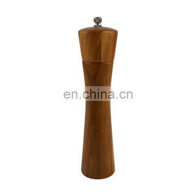 Acacia Wood Mill Set Durable Ceramic Grinding Mechanism Refillable Wood Salt And Pepper Grinder Set