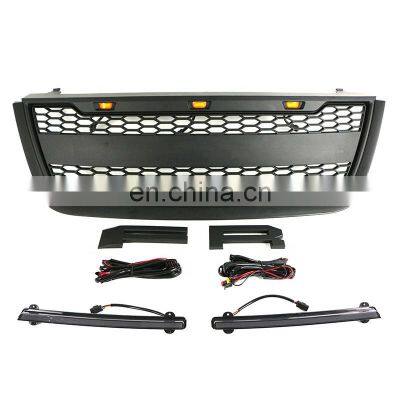 4x4 Off road Auto Parts Other Exterior Accessories Front Grill Black Car Grille With Light Bars Fit For Expedition 2003-2006