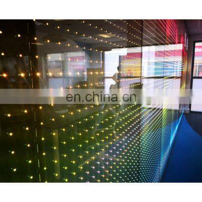 Decorative Wall Paritition Lighting LED Glass Display