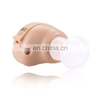 Adjustable small inner ear high acoustic enhancement amplifier hearing aid