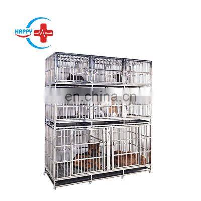 HC-R017A Cheapest Stainless Steel Pet kennels/Small Big Animal cages for pet shop animal hospital cages