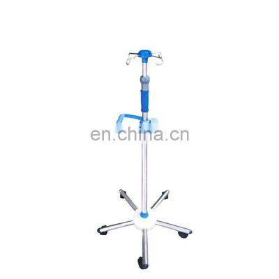 HC-M092 Hot Sale Stainless steel IV Pole infusion stand Steel Medical Drip Stand