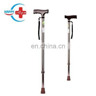 HC-M110A Factory Wholesale single hand crutch with aluminum alloy wooden handle/walking stick