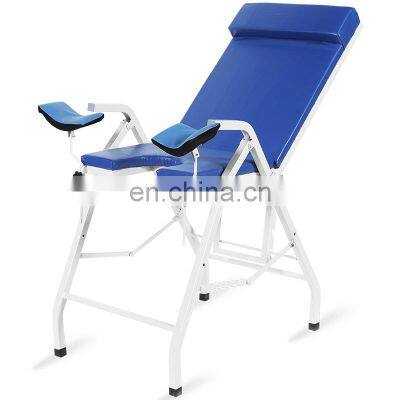 HC-I006A Low carbon square steel material Folding Gynecology examination bed/ obstetric examination table