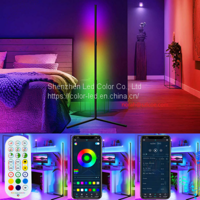 Rebow RGB Light Remote Control Modern Nordic Europe Tripod LED Corner Floor Lamp