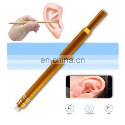 HC-G027B Medical USB/Micro USB/type-c digital Otoscope Ear ENT endoscope camera HD visual flashlight earpick