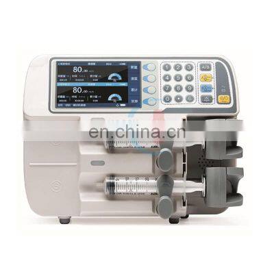 HC-G045D Multifunction automatic Dual channel electric Syringe Pump with drug library