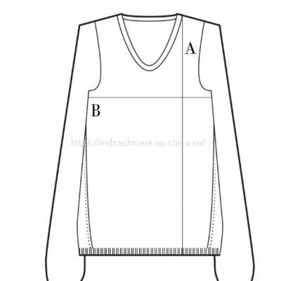 OEM cashmere knitwear V neck pullover sweaters