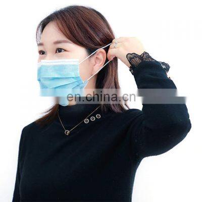 Medical 3Ply Blue Face Mask Disposable dispos Medical Facial Mask With CE Certificate