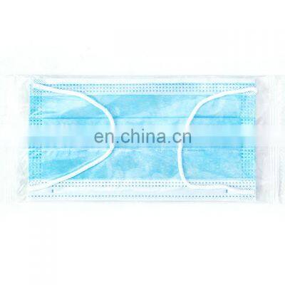 Disposable 3 layer medical face mask nose bar adjustable nonwoven breathable face mask