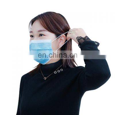 3 ply facemask non woven disposable protective maskss face black
