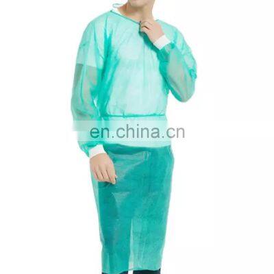 PP/SMS Patient gown Short sleeve unisex disposable pp pe isolation gown