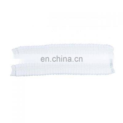 White Disposable PP PE Stripe Cap Machine Made Mob Bouffant Hat Manufacture Direct Sale