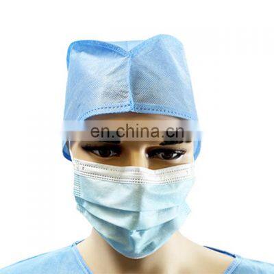 Disposable machine made surgical non woven doctor cap