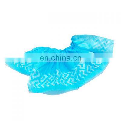 Disposable nonwoven skid resistance shoecovers blue print machine made wholesale