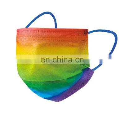 50 Pack 3 Layer Breathable Protection designer disposable face mask with Adjustable Ear Loops