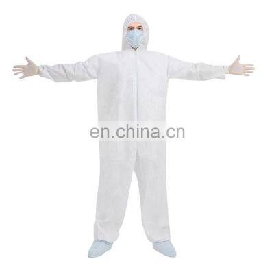 China Factory Disposable Waterproof Coverall Industrial Full Body Overall Suit Chemical Resistant Coverall Jumpsuit