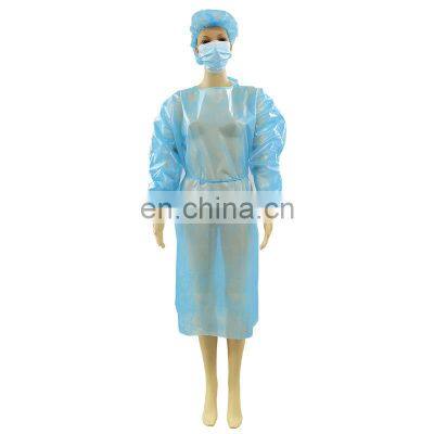 Level 2 Disposable Non-Woven PP PE SMS Waterproof Surgical Gown Impervious Protective Isolation Gown